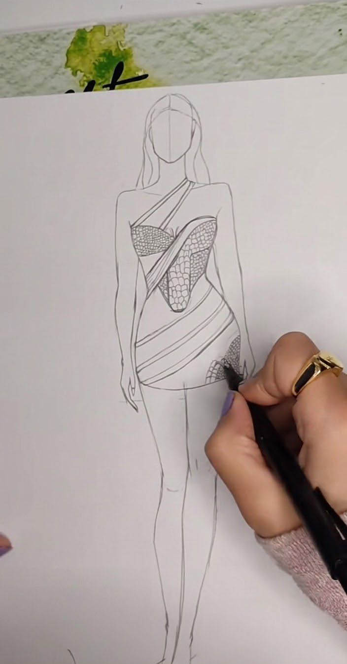 Original JUJU fashion sketch 05