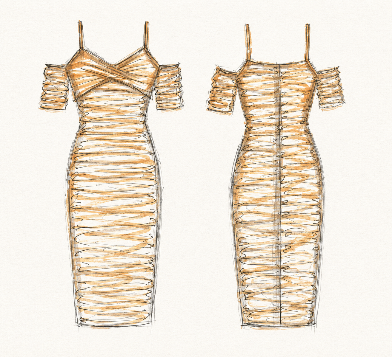 Original JUJU fashion sketch 04